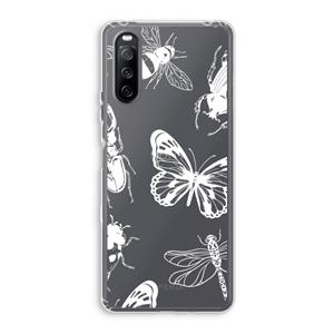 CaseCompany Tiny Bugs: Sony Xperia 10 III Transparant Hoesje