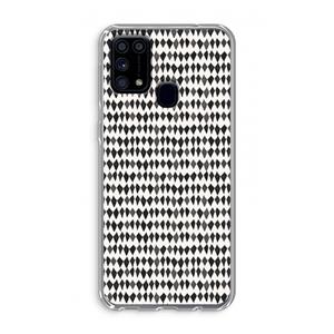 CaseCompany Crazy shapes: Samsung Galaxy M31 Transparant Hoesje