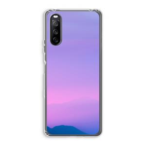 CaseCompany Sunset pastel: Sony Xperia 10 III Transparant Hoesje