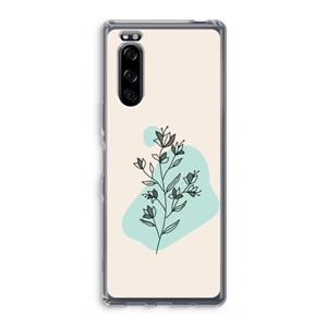 CaseCompany Violets are blue: Sony Xperia 5 Transparant Hoesje