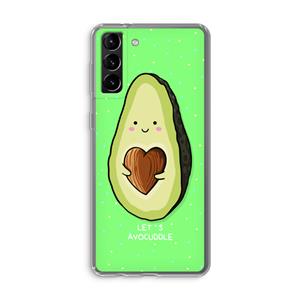 CaseCompany Avocuddle: Samsung Galaxy S21 Plus Transparant Hoesje