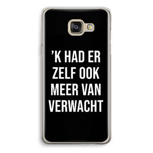 CaseCompany Meer verwacht - Zwart: Samsung Galaxy A5 (2016) Transparant Hoesje