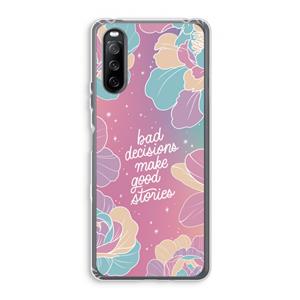CaseCompany Good stories: Sony Xperia 10 III Transparant Hoesje