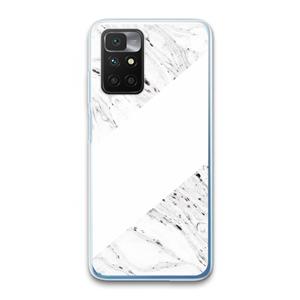 CaseCompany Biggest stripe: Xiaomi Redmi 10 Transparant Hoesje
