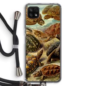 CaseCompany Haeckel Chelonia: Samsung Galaxy A22 5G Transparant Hoesje met koord