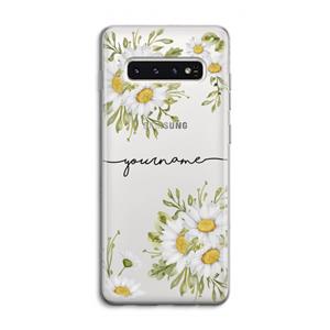 CaseCompany Daisies: Samsung Galaxy S10 4G Transparant Hoesje