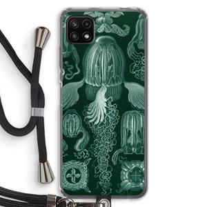 CaseCompany Haeckel Cubomedusae: Samsung Galaxy A22 5G Transparant Hoesje met koord