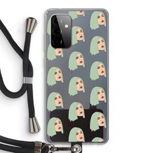 CaseCompany King Kylie: Samsung Galaxy A72 5G Transparant Hoesje met koord