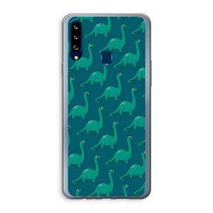 CaseCompany Diplodocus: Samsung Galaxy A20s Transparant Hoesje