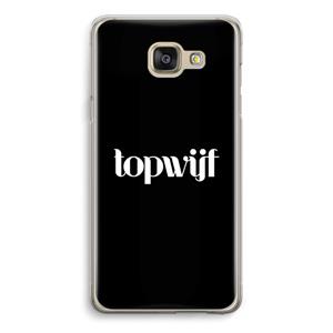 CaseCompany Topwijf Zwart: Samsung Galaxy A5 (2016) Transparant Hoesje