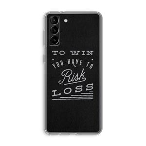 CaseCompany Risk loss: Samsung Galaxy S21 Plus Transparant Hoesje