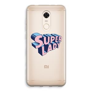 CaseCompany Superlady: Xiaomi Redmi 5 Transparant Hoesje