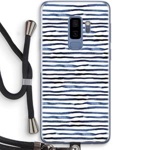CaseCompany Verrassende lijnen: Samsung Galaxy S9 Plus Transparant Hoesje met koord