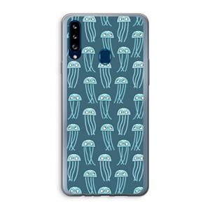 CaseCompany Kwallie: Samsung Galaxy A20s Transparant Hoesje