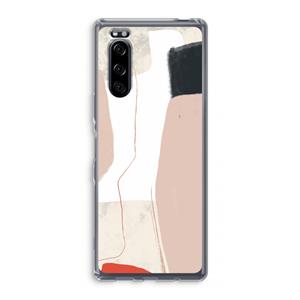 CaseCompany Lava: Sony Xperia 5 Transparant Hoesje