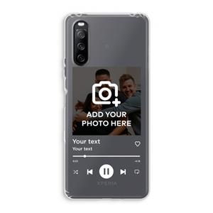 CaseCompany Music Player: Sony Xperia 10 III Transparant Hoesje