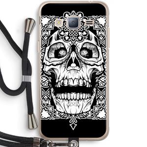 CaseCompany Seek & Destroy: Samsung Galaxy J3 (2016) Transparant Hoesje met koord