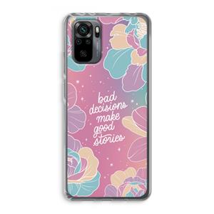 CaseCompany Good stories: Xiaomi Redmi Note 10 Pro Transparant Hoesje