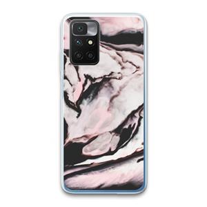 CaseCompany Roze stroom: Xiaomi Redmi 10 Transparant Hoesje