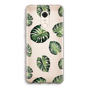 CaseCompany Tropische bladeren: Xiaomi Redmi 5 Transparant Hoesje