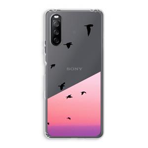 CaseCompany Fly away: Sony Xperia 10 III Transparant Hoesje