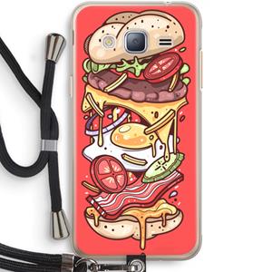 CaseCompany Diet Coke Please: Samsung Galaxy J3 (2016) Transparant Hoesje met koord