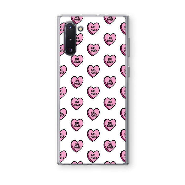 CaseCompany GIRL POWER: Samsung Galaxy Note 10 Transparant Hoesje