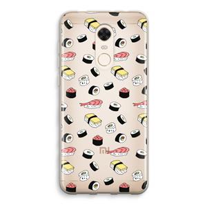 CaseCompany Sushi time: Xiaomi Redmi 5 Transparant Hoesje
