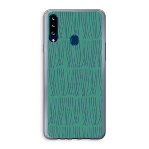 CaseCompany Swirls: Samsung Galaxy A20s Transparant Hoesje