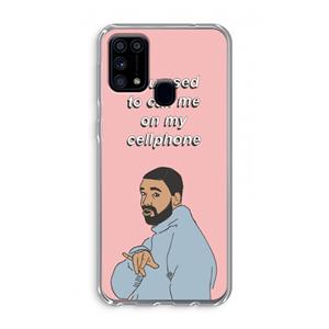 CaseCompany Hotline bling: Samsung Galaxy M31 Transparant Hoesje