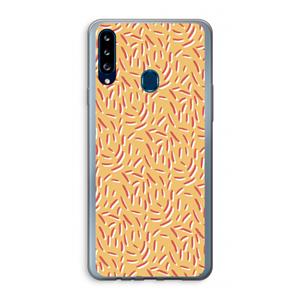 CaseCompany Camouflage: Samsung Galaxy A20s Transparant Hoesje