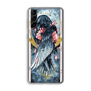 CaseCompany Golden Raven: Samsung Galaxy S21 Plus Transparant Hoesje