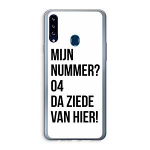 CaseCompany Da ziede van hier: Samsung Galaxy A20s Transparant Hoesje