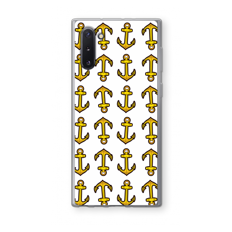 CaseCompany Musketon Anchor: Samsung Galaxy Note 10 Transparant Hoesje
