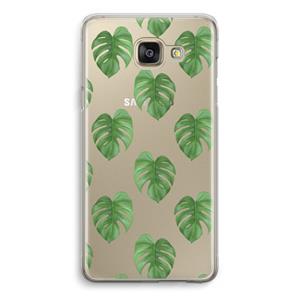 CaseCompany Monstera leaves: Samsung Galaxy A5 (2016) Transparant Hoesje