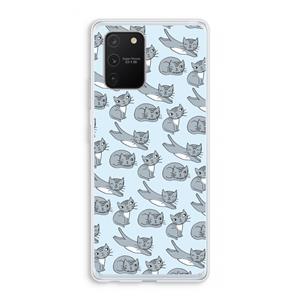 CaseCompany Poezen: Samsung Galaxy S10 Lite Transparant Hoesje