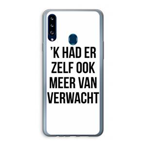 CaseCompany Meer verwacht: Samsung Galaxy A20s Transparant Hoesje