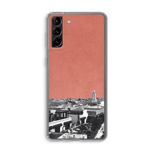 CaseCompany Marrakech Skyline : Samsung Galaxy S21 Plus Transparant Hoesje