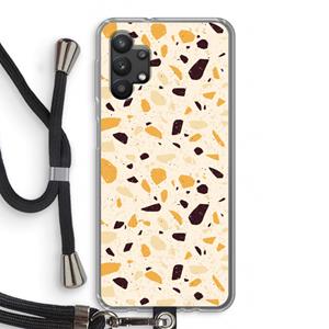 CaseCompany Terrazzo N°13: Samsung Galaxy A32 5G Transparant Hoesje met koord