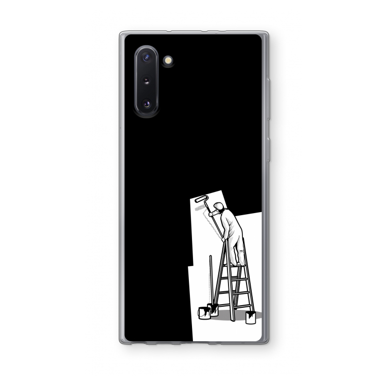 CaseCompany Musketon Painter: Samsung Galaxy Note 10 Transparant Hoesje
