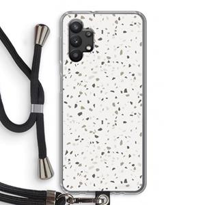 CaseCompany Terrazzo N°14: Samsung Galaxy A32 5G Transparant Hoesje met koord
