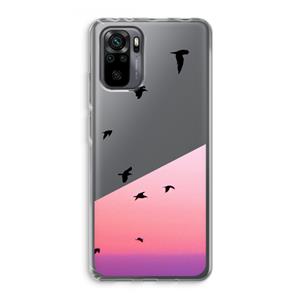 CaseCompany Fly away: Xiaomi Redmi Note 10 Pro Transparant Hoesje
