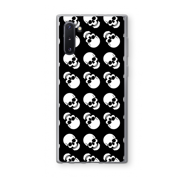 CaseCompany Musketon Skulls: Samsung Galaxy Note 10 Transparant Hoesje