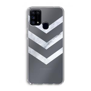 CaseCompany Marmeren pijlen: Samsung Galaxy M31 Transparant Hoesje