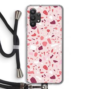 CaseCompany Terrazzo N°15: Samsung Galaxy A32 5G Transparant Hoesje met koord