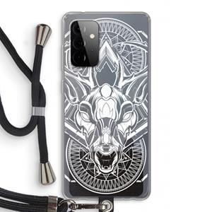 CaseCompany Oh Deer: Samsung Galaxy A72 5G Transparant Hoesje met koord
