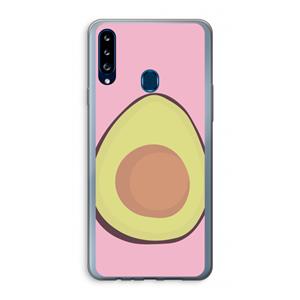 CaseCompany Avocado: Samsung Galaxy A20s Transparant Hoesje