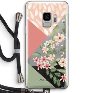 CaseCompany Sweet heaven geometrics: Samsung Galaxy S9 Transparant Hoesje met koord