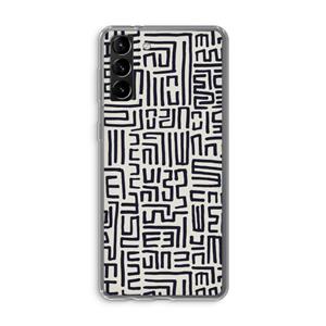 CaseCompany Moroccan Print: Samsung Galaxy S21 Plus Transparant Hoesje