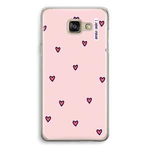 CaseCompany Hartjes: Samsung Galaxy A5 (2016) Transparant Hoesje